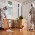 Cleaners Desinfecting Floor